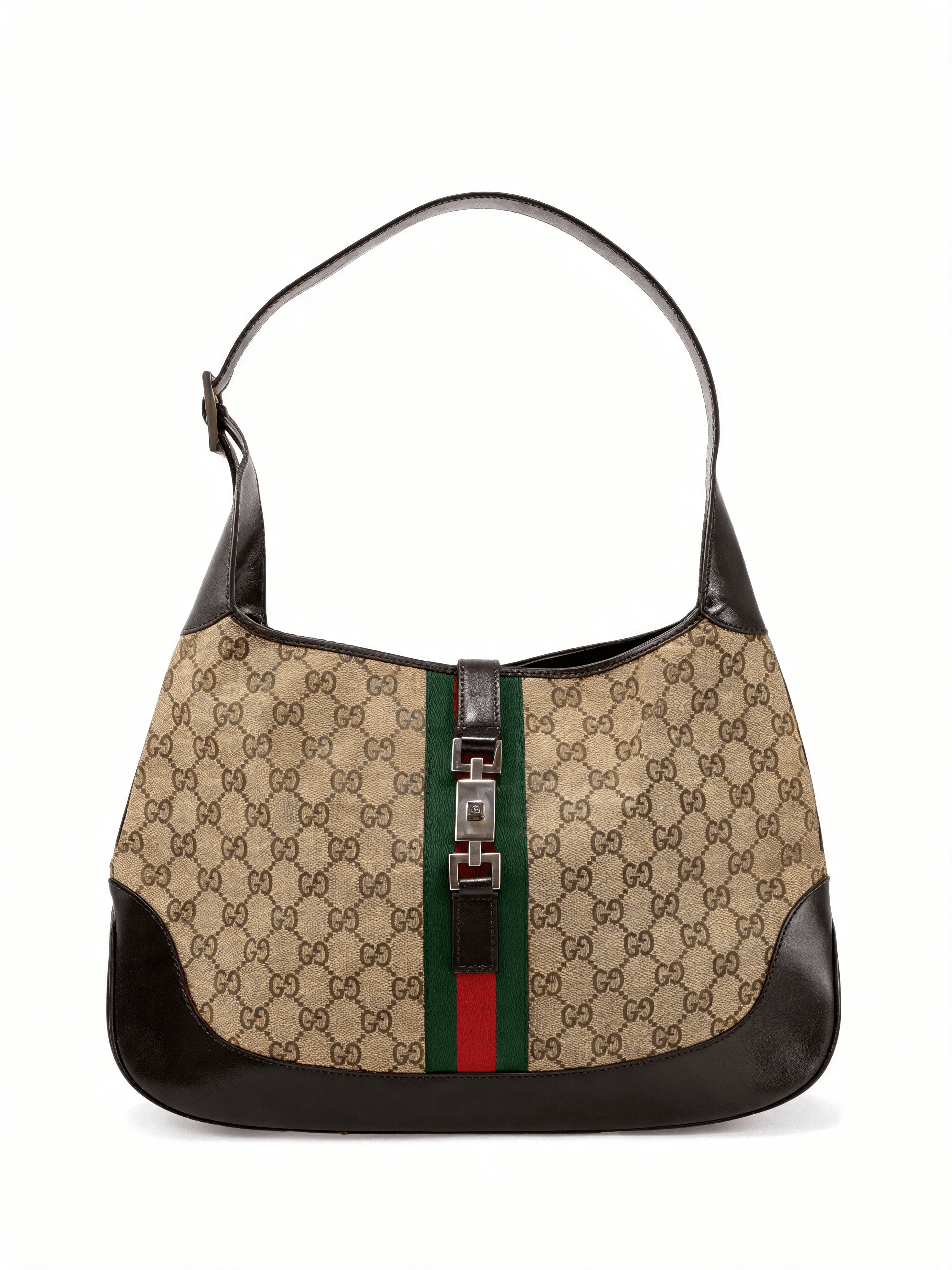 Jackie Vintage Web GG Canvas Hobo