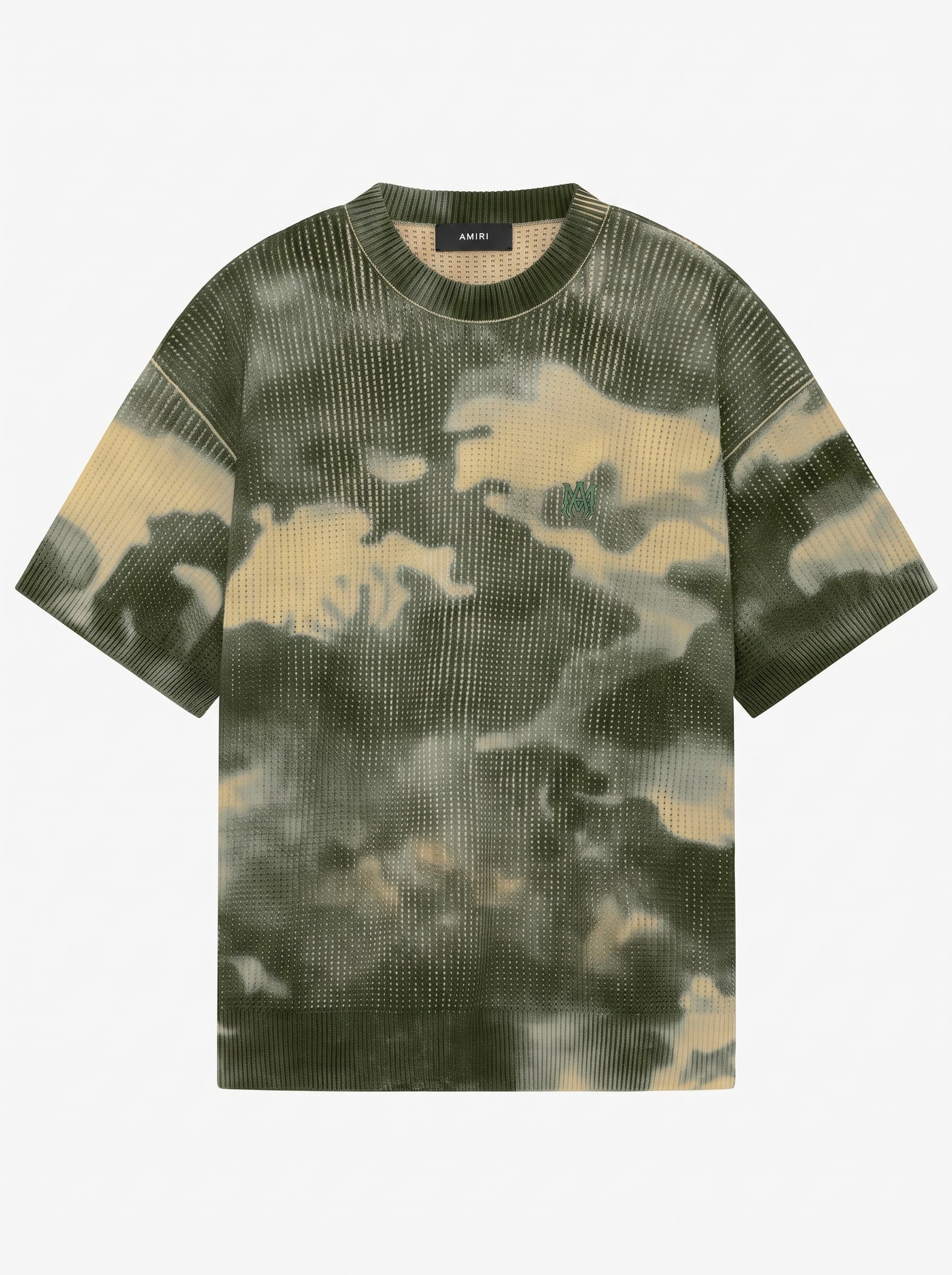 Amiri Camo Green OS tee